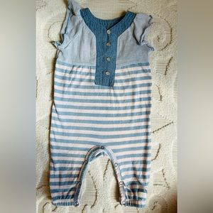 Girls Romper Stripe Size 3/6 months